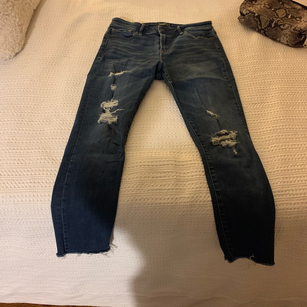 Dark blue skinny jeans